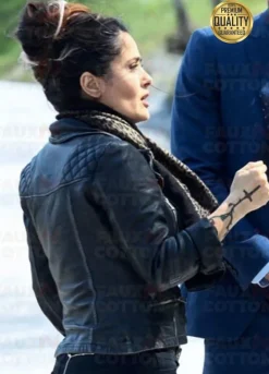 The Hitmans Wifes Bodyguard Salma Hayek Leather Jacket