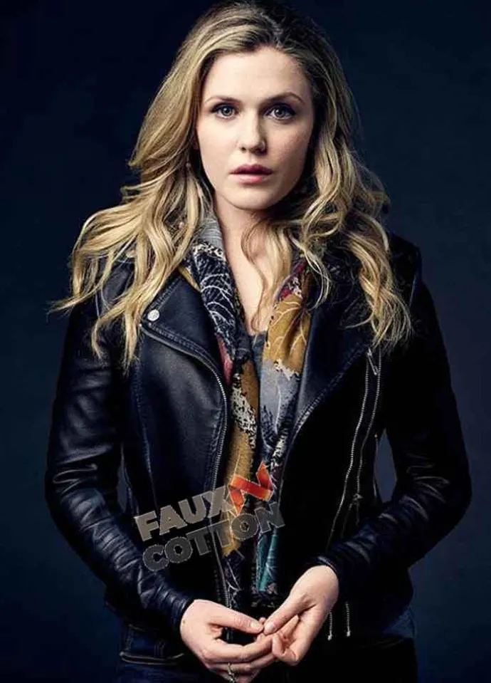 The Inbetween (Cassie Bishop) Harriet Dyer Black Leather Jacket