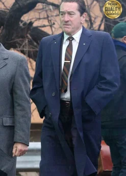 The Irishman Robert De Niro Blue Trench Coat