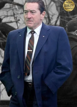 The Irishman Robert De Niro Blue Trench Coat