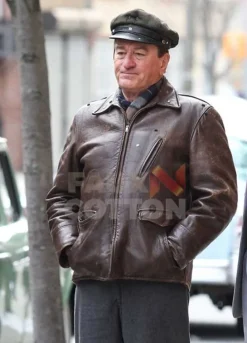 The Irishman Robert De Niro Brown Jacket