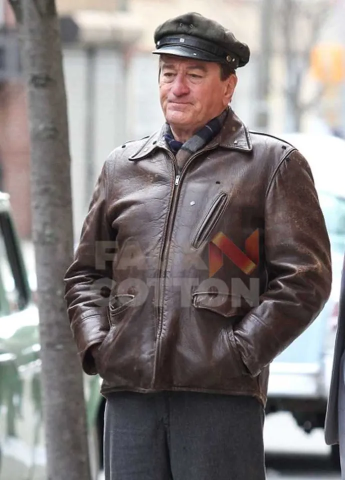 The Irishman Robert De Niro Brown Jacket