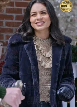 The Knight Before Christmas Vanessa Hudgens Shearling Jacket