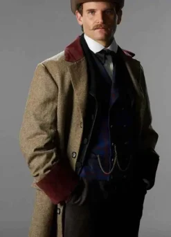 THE LUMINARIES 2021 (WALTER MOODY) MICHAEL SHEASBY TRENCH WOOL COAT