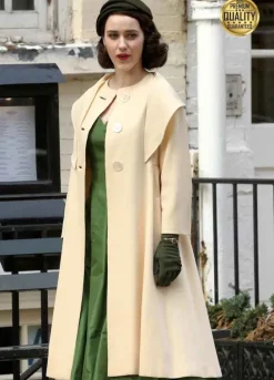 The Marvelous Mrs. Maisel Rachel Brosnahan Off White Trench Coat