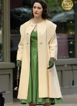 The Marvelous Mrs. Maisel Rachel Brosnahan Off White Trench Coat