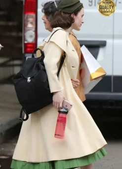 The Marvelous Mrs. Maisel Rachel Brosnahan Off White Trench Coat
