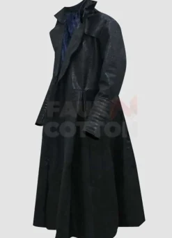 The Matrix Laurence Fishburne Faux Leather Coat