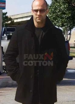 The Mechanic Jason Statham Black Pea Coat