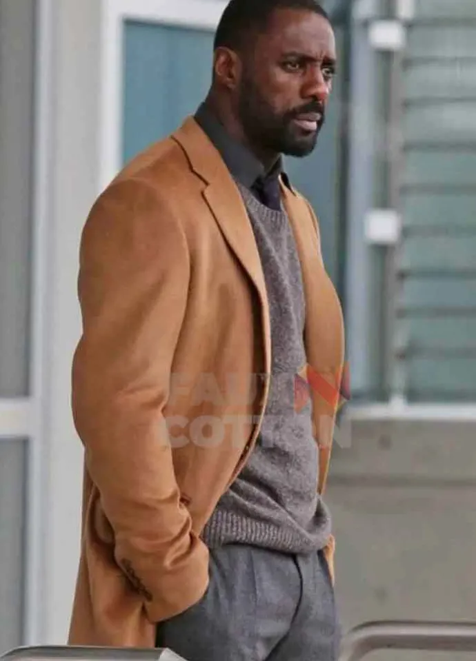 The Mountain Between Us Idris Elba Brown Coat