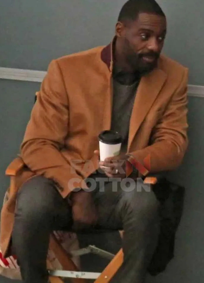The Mountain Between Us Idris Elba Brown Coat