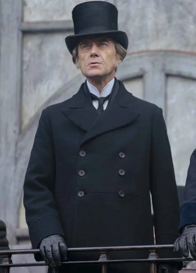 The Nevers Lord Massen Black Wool Coat