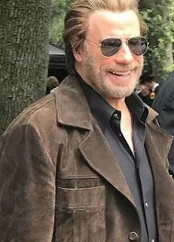 THE POISON ROSE JOHN TRAVOLTA BROWN JACKET