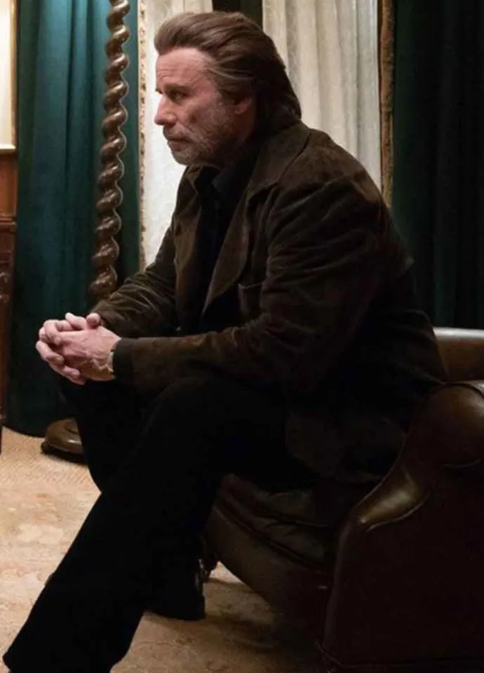THE POISON ROSE JOHN TRAVOLTA BROWN JACKET