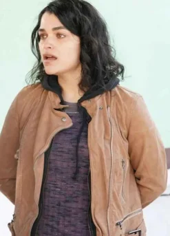 THE ROOKIE (EVE HARLOW) BIANCA WINDLE LEATHER JACKET