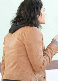THE ROOKIE (EVE HARLOW) BIANCA WINDLE LEATHER JACKET