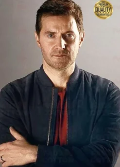 The Stranger Adam Price Blue Bomber Jacket