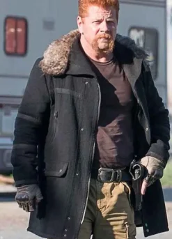 THE WALKING DEAD (ABRAHAM FORD) MICHAEL CUDLITZ BLACK WOOL JACKET