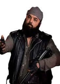 THE WALKING DEAD (SAVIOR GUARD) CARLOS AVILES LEATHER VEST