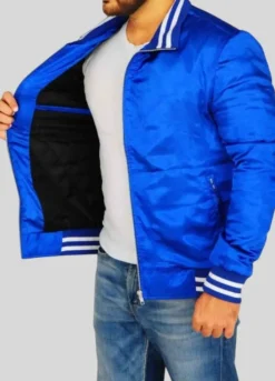 The Watch Ben Stiller Satin Bomber Jacket