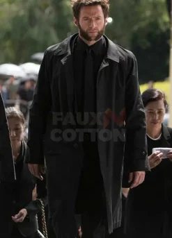 The Wolverine Hugh Jackman Trench Black Coat