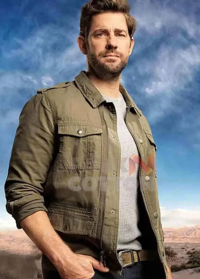 Tom Clancy's Jack Ryan John Krasinski Green Cotton Jacket