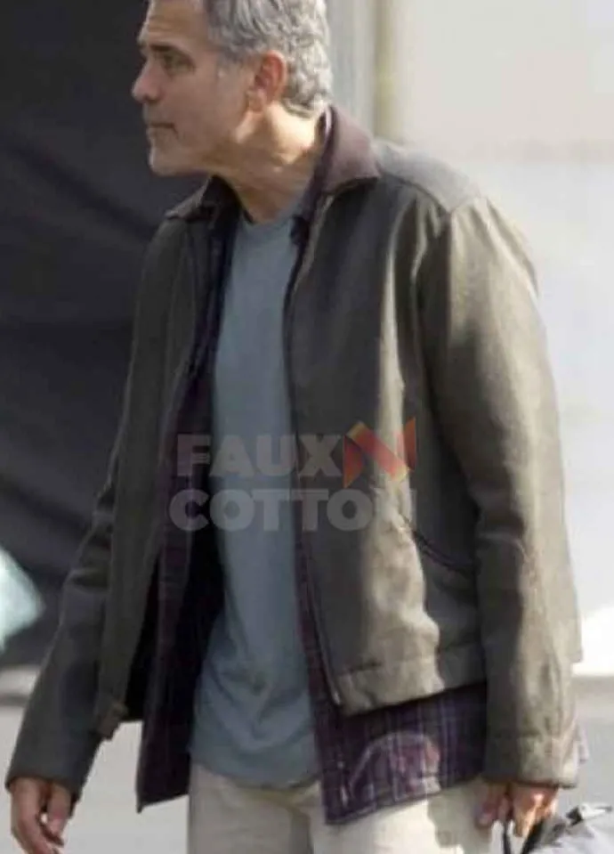 Tomorrowland George Clooney Leather Jacket