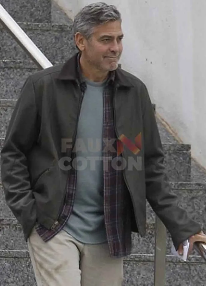 Tomorrowland George Clooney Leather Jacket