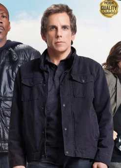 Tower Heist Ben Stiller ( Josh Kovacs ) Black Cotton Jacket