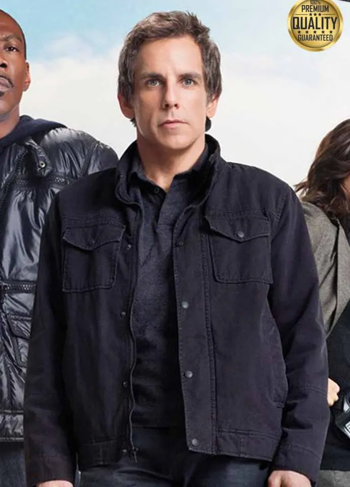 Tower Heist Ben Stiller ( Josh Kovacs ) Black Cotton Jacket