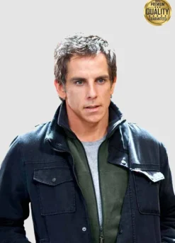 Tower Heist Ben Stiller ( Josh Kovacs ) Black Cotton Jacket