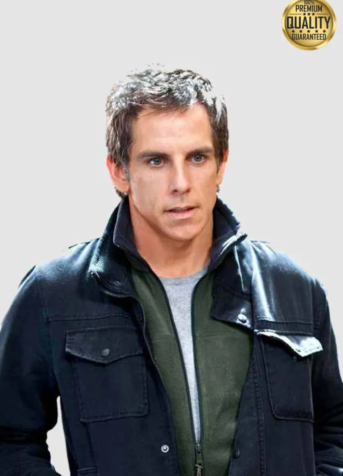 Tower Heist Ben Stiller ( Josh Kovacs ) Black Cotton Jacket