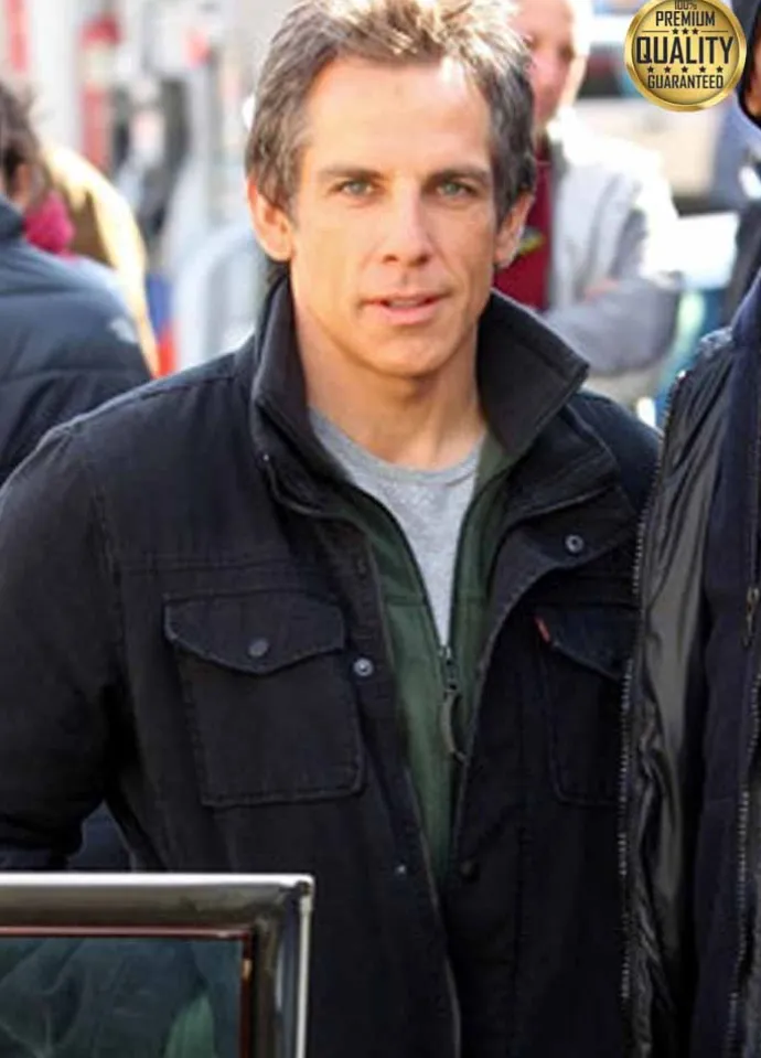 Tower Heist Ben Stiller ( Josh Kovacs ) Black Cotton Jacket