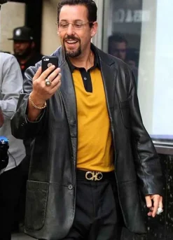 UNCUT GEMS (HOWARD RATNER) ADAM SANDLER LEATHER COAT