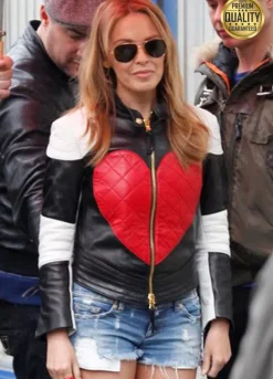 Valentine Day Kylie Minogue Red Heart Jacket