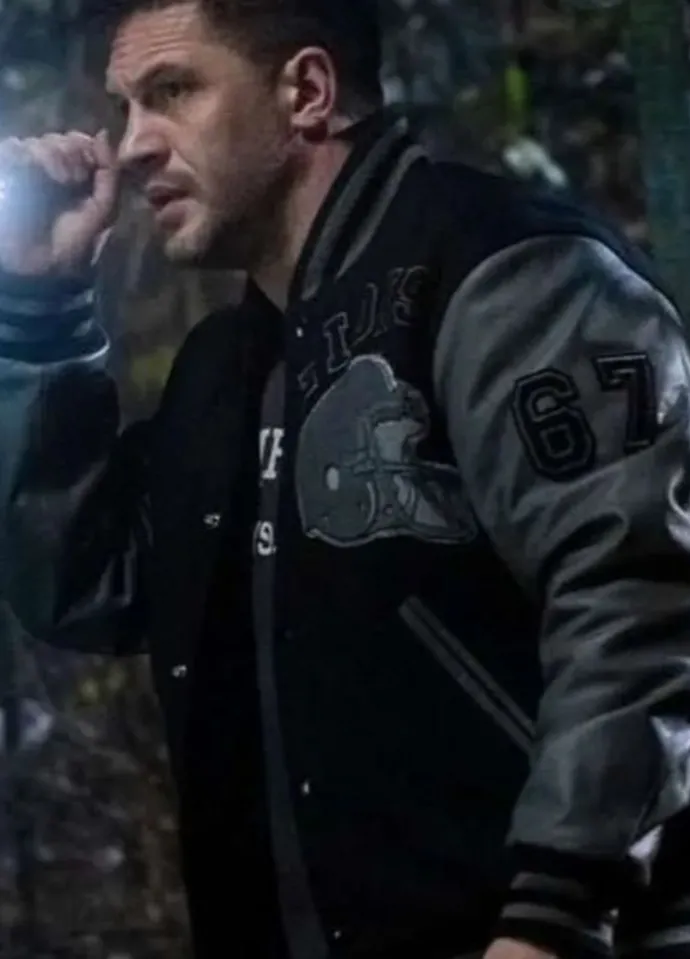 Venom 2 Tom Hardy Detroit Lions Varsity Jacket