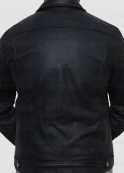 Vintage Cafe Racer Black Leather Jacket