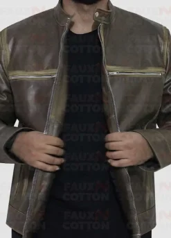 Vintage Cafe Racer Distressed Biker Jacket