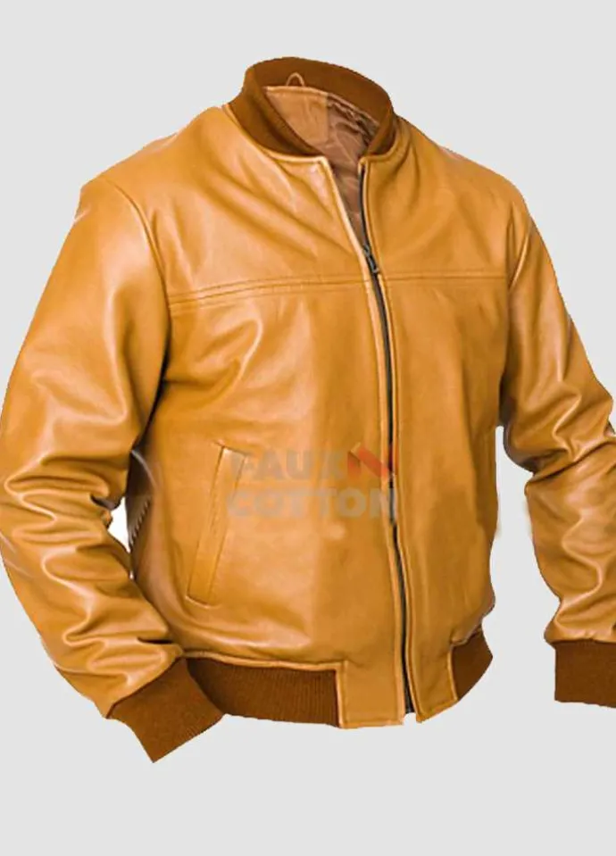 Vintage Camel  Brown Bomber Jacket