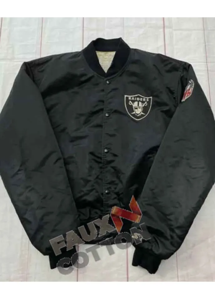 Vintage 1980s Oakland Raiders Starter Satin Jacket
