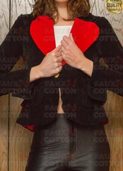 Vivienne Westwood Heart Shape Lapel Collar Black Blazer