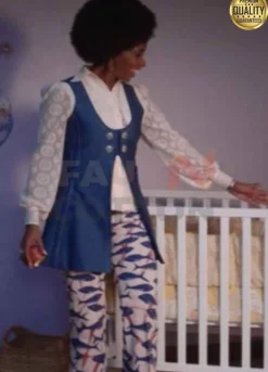 WandaVision Monica Rambeau Blue Long Vest