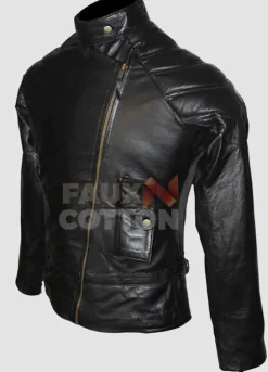 Wanted Angelina Jolie Black Leather Jacket