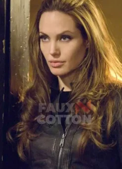 Wanted Angelina Jolie Black Leather Jacket