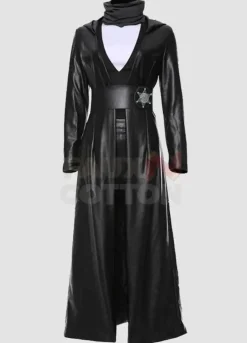 Watchman Angela Abraham Costume Leather Coat