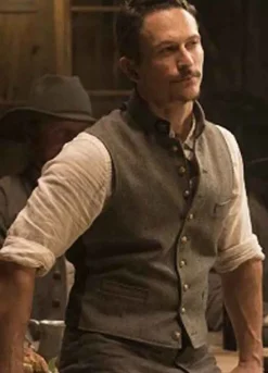 Westworld (Major Craddock) Jonathan Tucker Grey Wool Vest