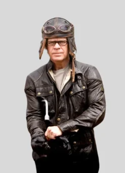 WILD HOGS WILLIAM H. MACY (DUDLEY FRANK) BLACK LEATHER JACKET