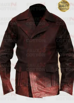 Will Smith I Robot Distressed Leather Jacket