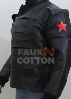 Winter Soldier Bucky Barnes Removeable Sleeves Jacket