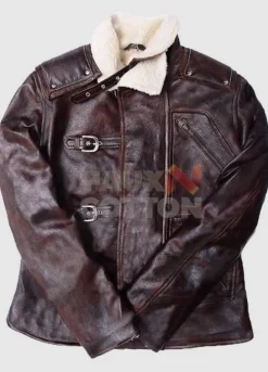 Wolfenstein B.J. Blazkowicz  Fur Leather Jacket